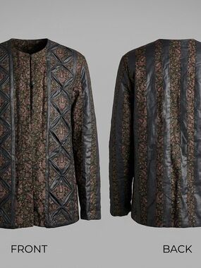 🖤✨ VTG 80s 90s Artisan Handmade Paisley Quilted Jacket Boho S L. 8867-4 ✨🖤